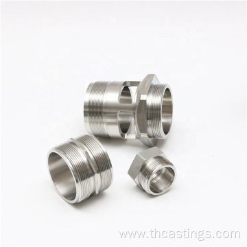 custom CNC turning machining stainless steel pipe fittings